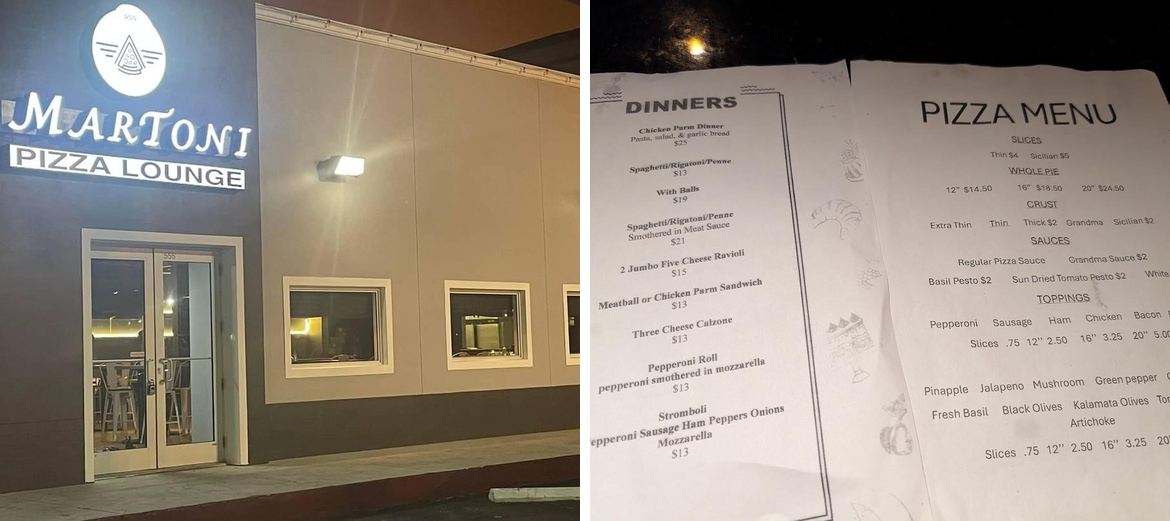 MarToni Lounge Menu